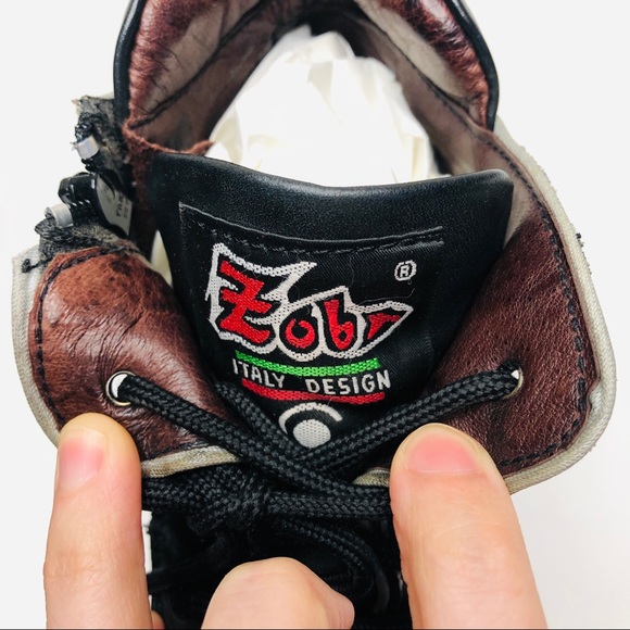 1990s Vintage Goth Platform Lace Up Leather Boots - Picture 5 of 6